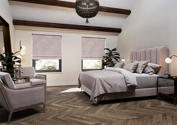 Odessa Velvet, Mauve - Roman Blind - Image 6